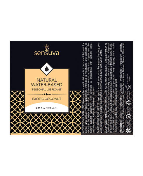 Sensuva Natural Water Based Moisturizer Exotic Coconut